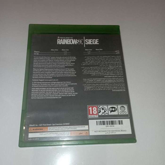Tom Clancy`s Rainbow Six: Siege [X1]  **No Booklet**